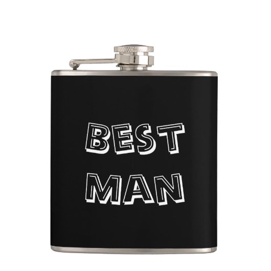 Beste man | Weddenschap Heupfles (Voorkant)