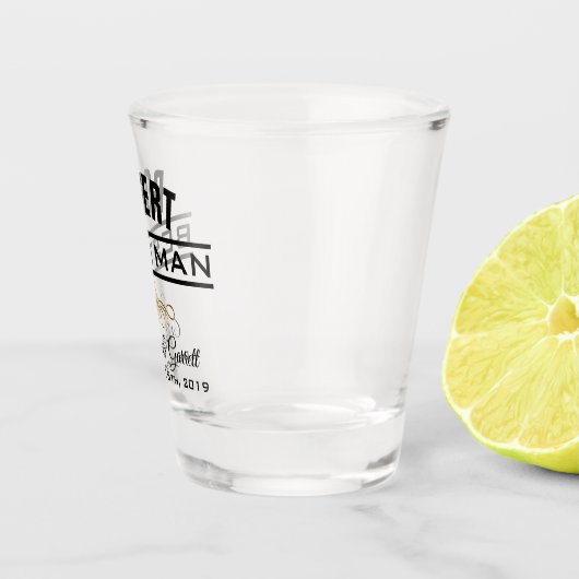 BESTE MAN WEDDING PARTY SHOT GLASS SHOT GLAS (Rechts)