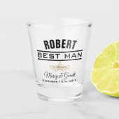 BESTE MAN WEDDING PARTY SHOT GLASS SHOT GLAS (Voorkant)