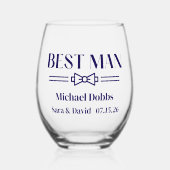 Beste man wijnglas zonder voet (Voorkant)