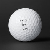 Beste Man Zwart-Wit Souvenir Golfballen