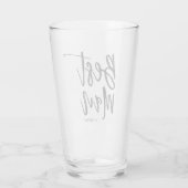 Beste man | Zwarte stijl Glas (Achterkant)