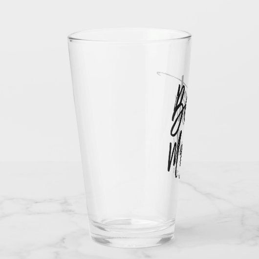 Beste man | Zwarte stijl Glas (Rechts)