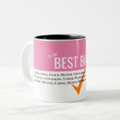 Beste manager baas, baas bericht echte baas tweekleurige koffiemok (Voorkant links)