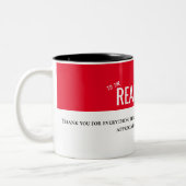 Beste manager baas, baas bericht echte baas tweekleurige koffiemok (Links)