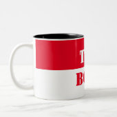 Beste manager baas, baas, beste baas tweekleurige koffiemok (Links)