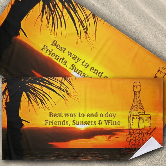 Beste manier om de dag te beëindigen 2441 Strandla Strandlaken