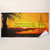 Beste manier om de dag te beëindigen 2441 Strandla Strandlaken (Voorkant)