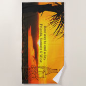 Beste manier om de dag te beëindigen 2441 Strandla Strandlaken (Voorkant)