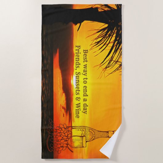 Beste manier om de dag te beëindigen 2441 Strandla Strandlaken (Voorkant)