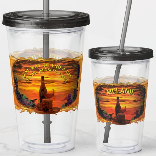 Beste manier om een dag te eindigen 2584 acryl drinkbeker