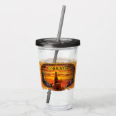 Beste manier om een dag te eindigen 2584 acryl drinkbeker (Achterkant)