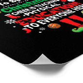 Beste manier om Kerstmis te verspreiden Cheer Leer Poster (Hoek)