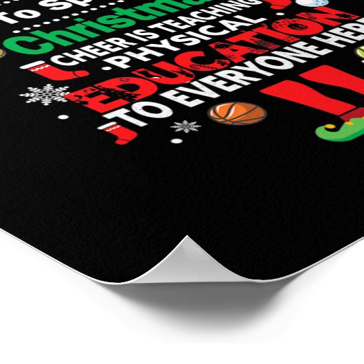 Beste manier om Kerstmis te verspreiden Cheer Leer Poster (Hoek)