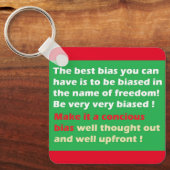 BESTE MANIER OM VRIJHEID TE BEREIKEN SLEUTELHANGER (Voorkant)