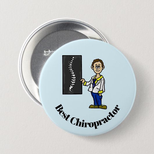 Beste mannelijke Button van de Chiropraktijk of va (Voorkant /achterkant)