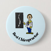 Beste mannelijke Button van de Chiropraktijk of va (Voorkant)