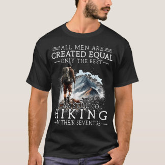 Beste mannen gaan nog wandelen in hun zeventig t-shirt