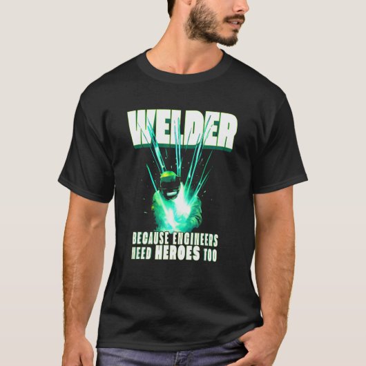 Beste Mannen papa MIGTIG Welder Metal Workers T-shirt (Voorkant)