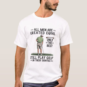 Beste mannen spelen golf jaren tachtig grappige go t-shirt