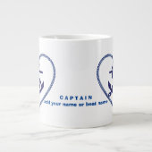 Beste marinekapitein en zeeman best grote koffiekop (Voorkant)