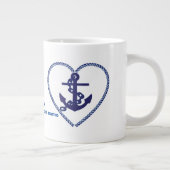 Beste marinekapitein en zeeman best grote koffiekop (Rechts)