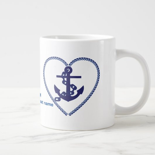 Beste marinekapitein en zeeman best grote koffiekop (Rechts)