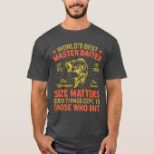 Beste Master Baiter Grappige Vissende Humor T-shirt (Voorkant)