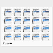 Beste medicijn vierkante sticker (Vel)