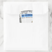 Beste medicijn vierkante sticker (Tas)
