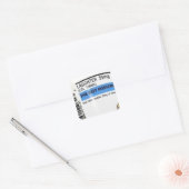 Beste medicijn vierkante sticker (Envelop)