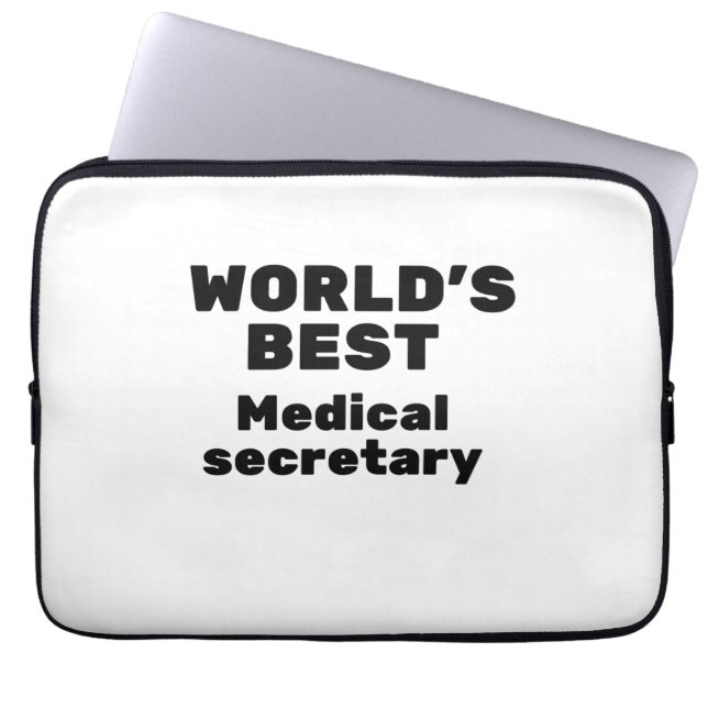 Beste medisch secretaris ter wereld laptop sleeve (Voorkant)