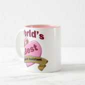 Beste medische assistent ter wereld tweekleurige koffiemok (Voorkant links)