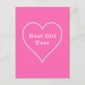 Beste meisje ooit briefkaart (Voorkant)