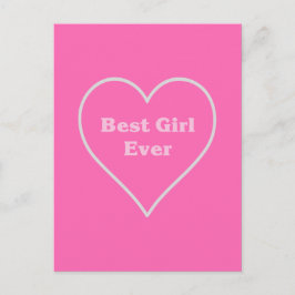 Beste meisje ooit briefkaart
