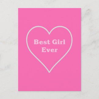 Beste meisje ooit briefkaart