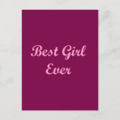 Beste meisje ooit briefkaart (Voorkant)