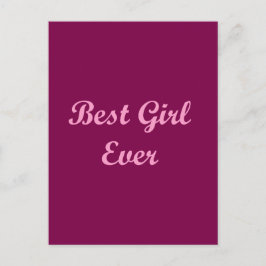 Beste meisje ooit briefkaart