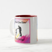 Beste meisje papa ooit tweekleurig Mok (Voorkant links)