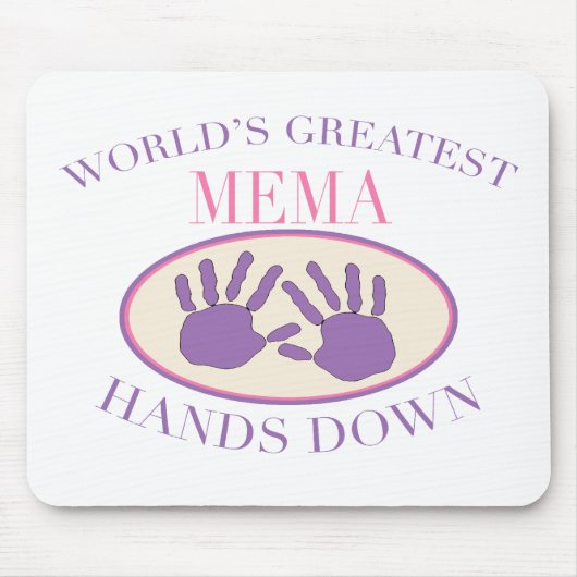 Beste MeMa Hands Down T-shirt Muismat (Voorkant)