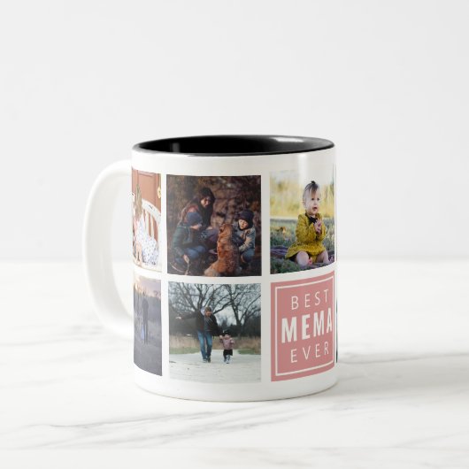 Beste MEMA ooit aangepaste foto Mok (Voorkant links)