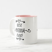 Beste mema ooit tweekleurige koffiemok (Voorkant links)