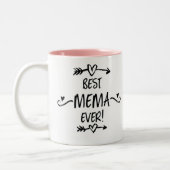 Beste mema ooit tweekleurige koffiemok (Links)