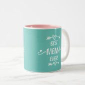 Beste mema ooit tweekleurige koffiemok (Voorkant rechts)
