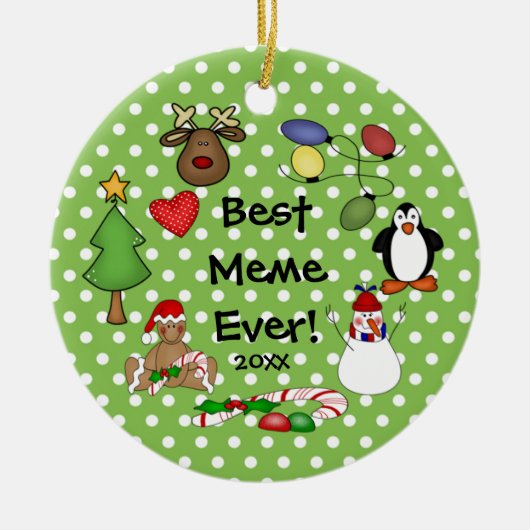 Beste Meme Aller Kerst Ornament (Voorkant)