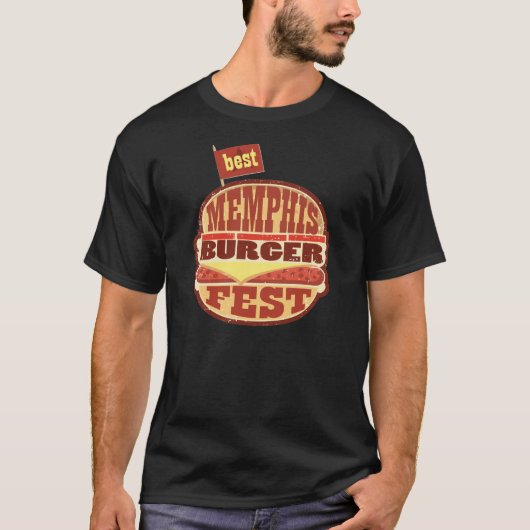 Beste Memphis Burger Fest T-shirt (Voorkant)