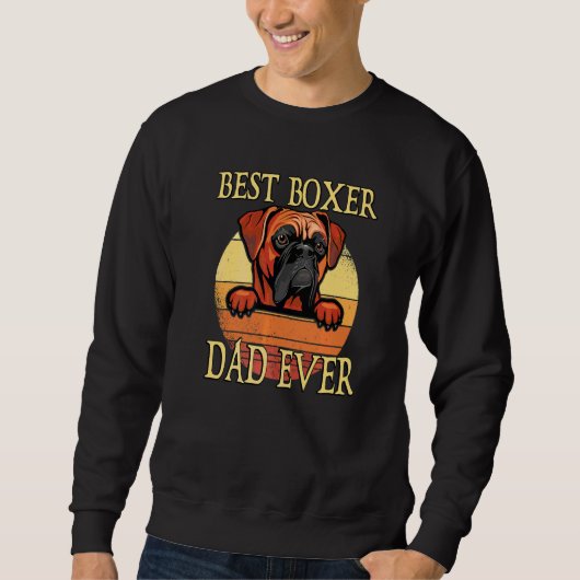 Beste Mens Boxer Papa Ooit Hond Trui (Voorkant)