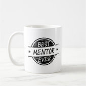Beste mentor ooit zwart koffiemok (Links)