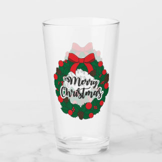 Beste Merry Christmas sticker Glass Cup Glas