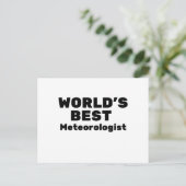 Beste meteoroloog ter wereld briefkaart (Staand voorkant)